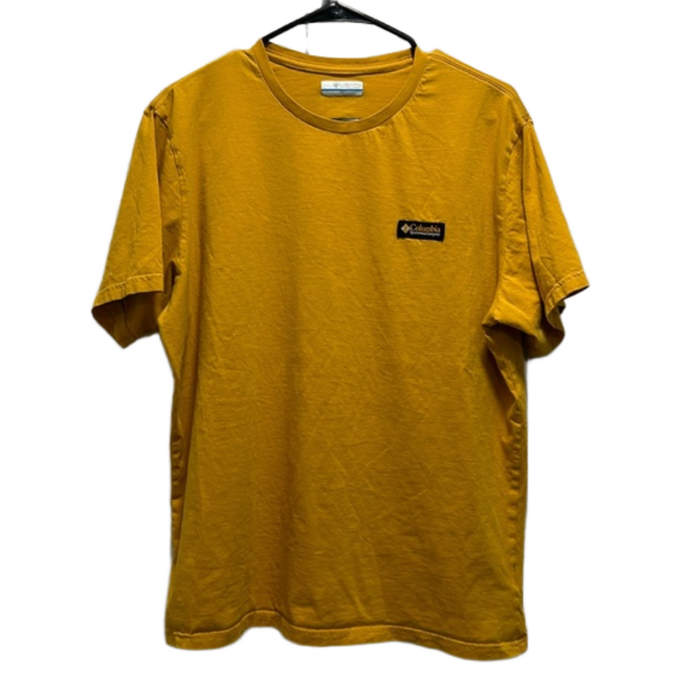 Columbia Mustard Yellow Graphic Tee Size Large
